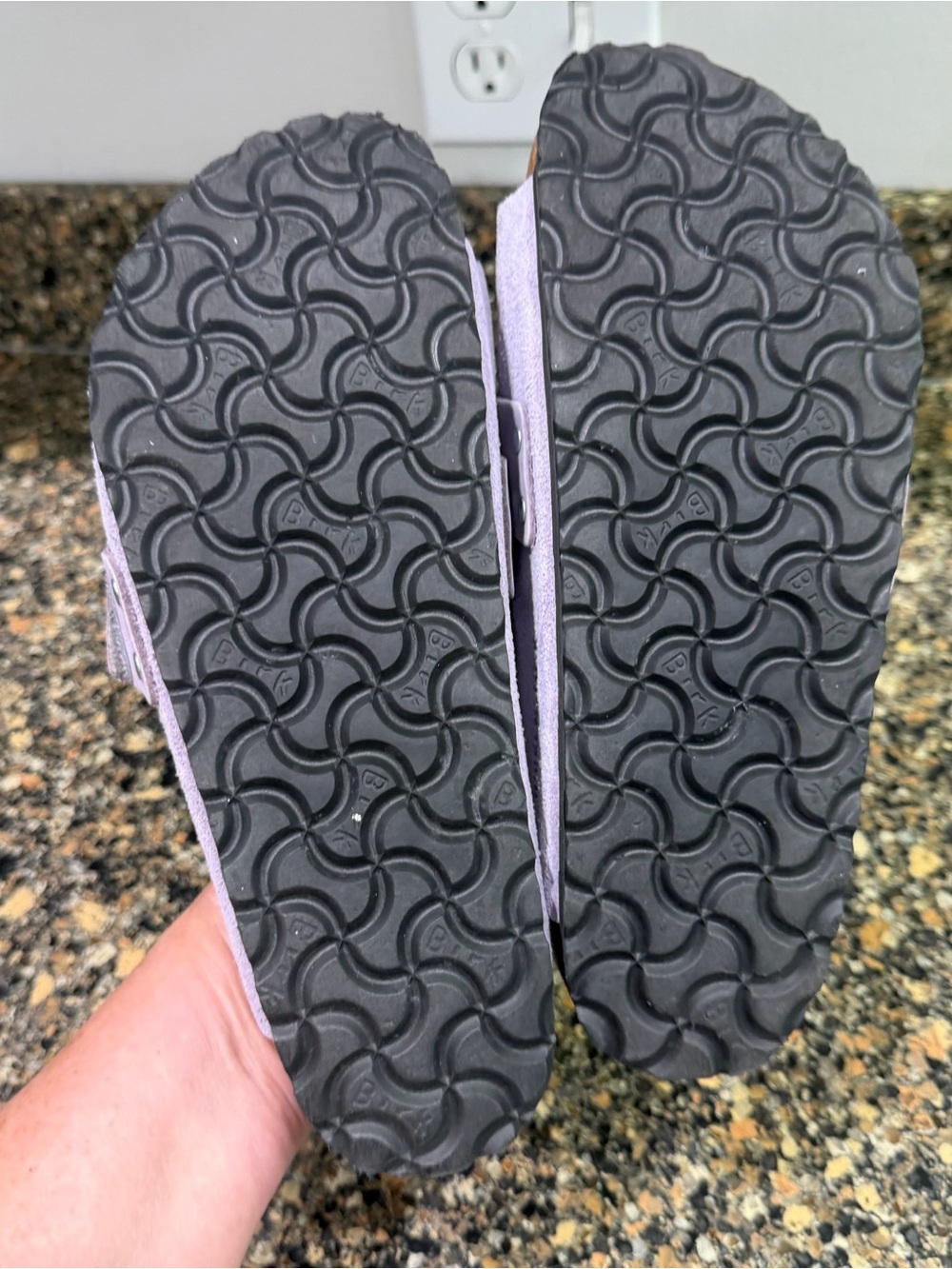 Birkenstock Lavender Kyoto Suede Slide Sandals 37 - Picture 9 of 9